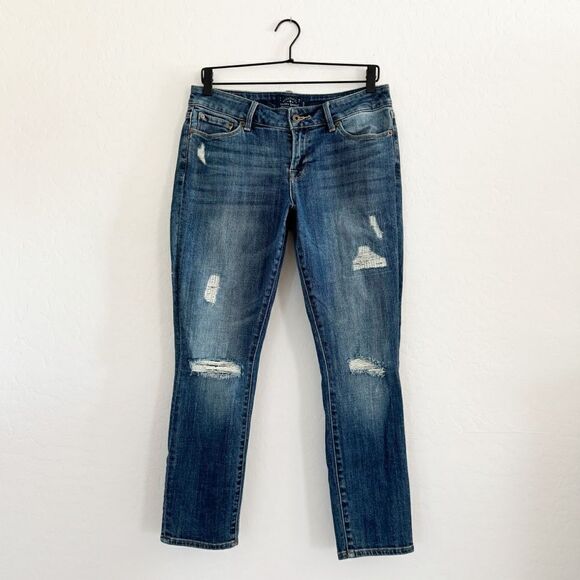 Women’s Lucky Brand Jeans Lolita Capri Distressed - Picture 1 of 11